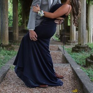 Navy prom dress